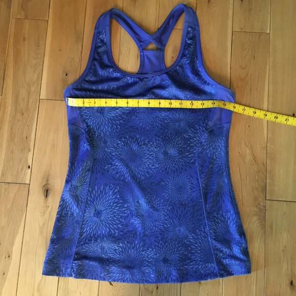 Athletic Works Blue Diamond Burst Racerback Tank Top - Picture 2 of 7